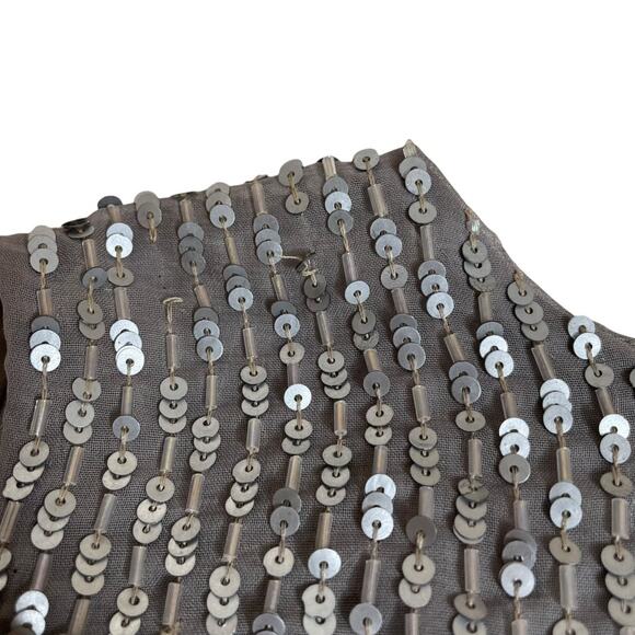 ELLEN TRACY Button Down Sequin Top Camisole Petite 8 Small Vintage Linda Allard - Picture 5 of 6